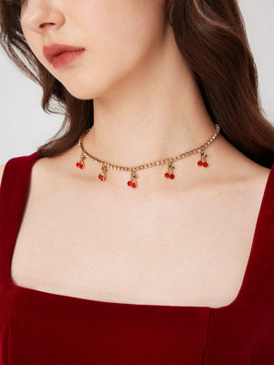 Cherry Pendant Necklace