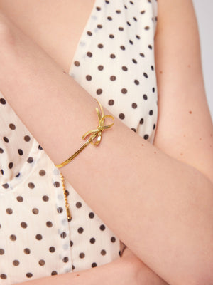 Gold Ribbon Bracelet