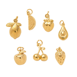Gold Fruit Charms