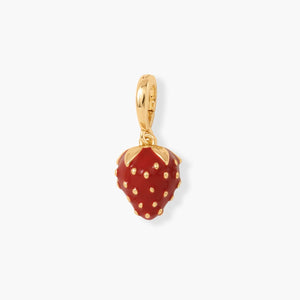 Gold Strawberry Charm