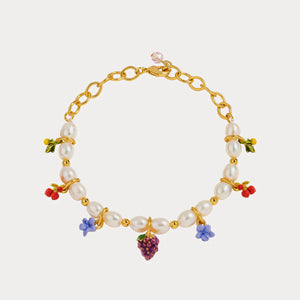 Grape Pearl Bracelet