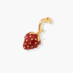 Gold Strawberry Charm
