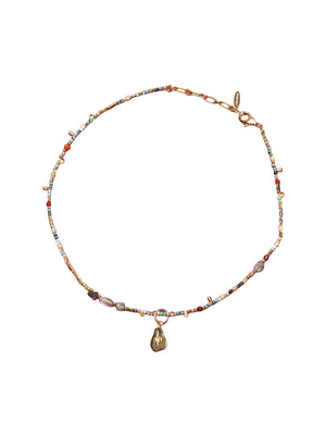 Green Turquoise Pear Necklace