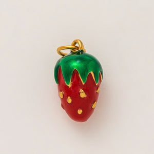 Gold-Plated Enamel Fruity Charms