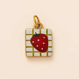 Gold-Plated Enamel Fruity Charms