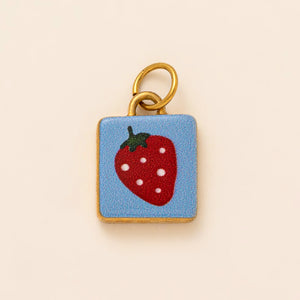 Gold-Plated Enamel Fruity Charms