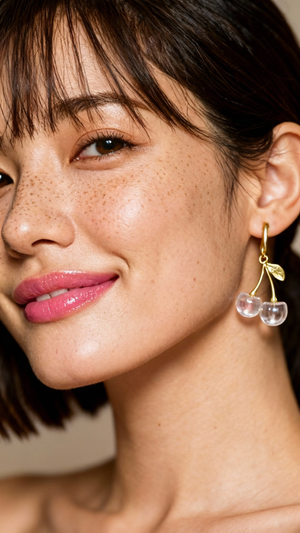 Crystal Cherry Earrings