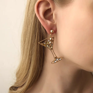 Sparkling Drink Statement Earrings