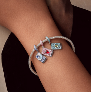 Silver Tone Charm Bracelet