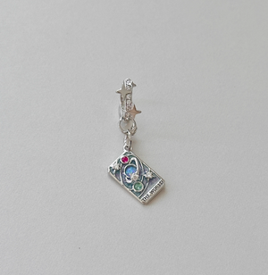 Tarot Card Dangle Hoop Earrings