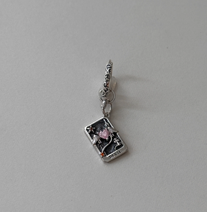 Tarot Card Dangle Hoop Earrings