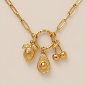Gold Fruit Charms
